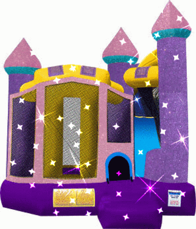 Dazzling Castle 4-in-1 backyard combo