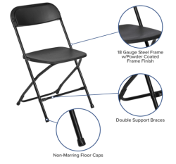 Black Folding Chairs